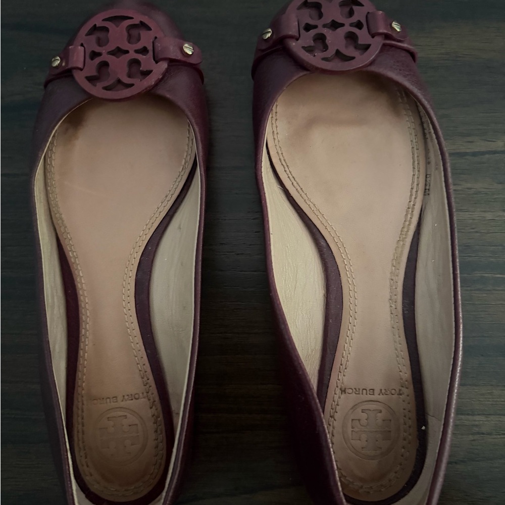 Tory Burch Women's Deep Red Flats